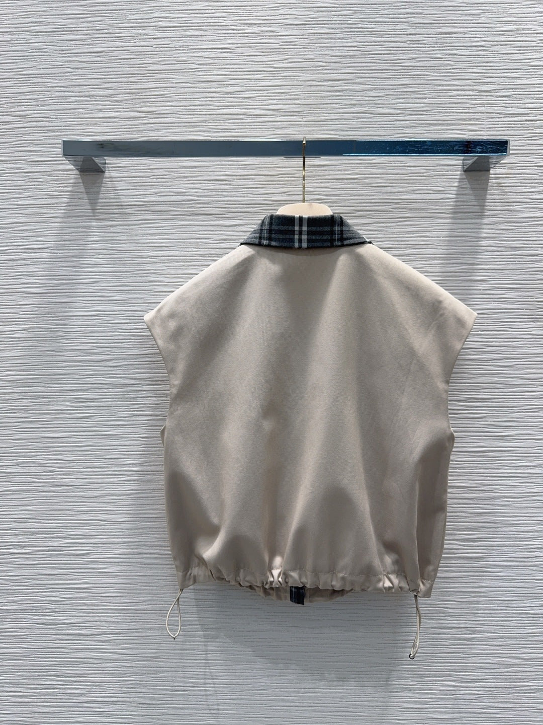 Miu SS26 Set Vest Midi Skirt Clay Grey Cotton Polyester 351255