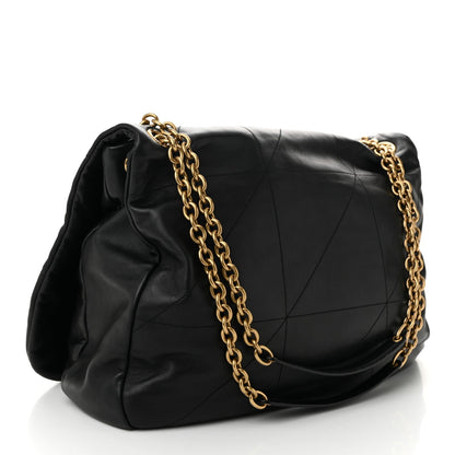 Lambskin Matelasse Monogram Large Jamie 4.3 Black