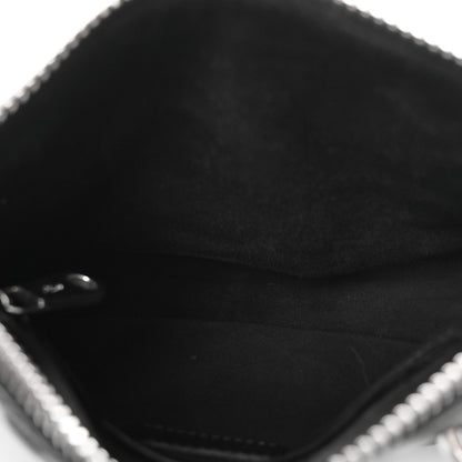 Natural Shiny Calfskin Small Marcie Satchel Black