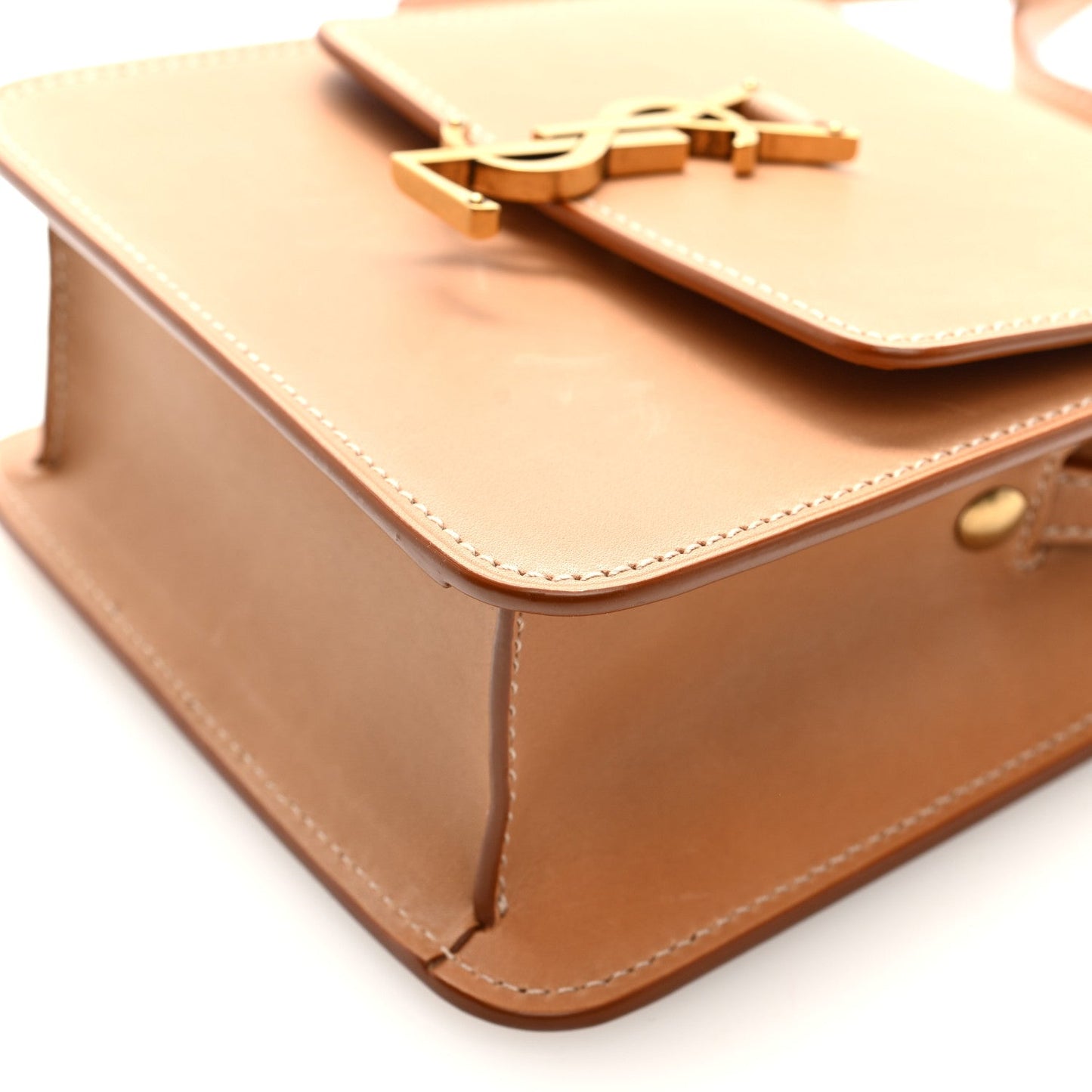 Smooth Calfskin North South Kaia Satchel Vintage Brown