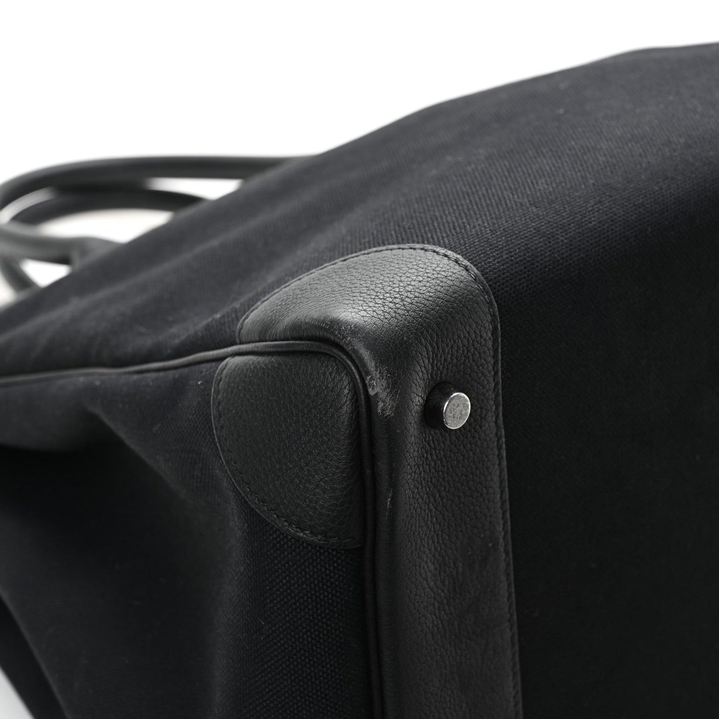 Togo Toile HAC Travel Birkin 40 Black