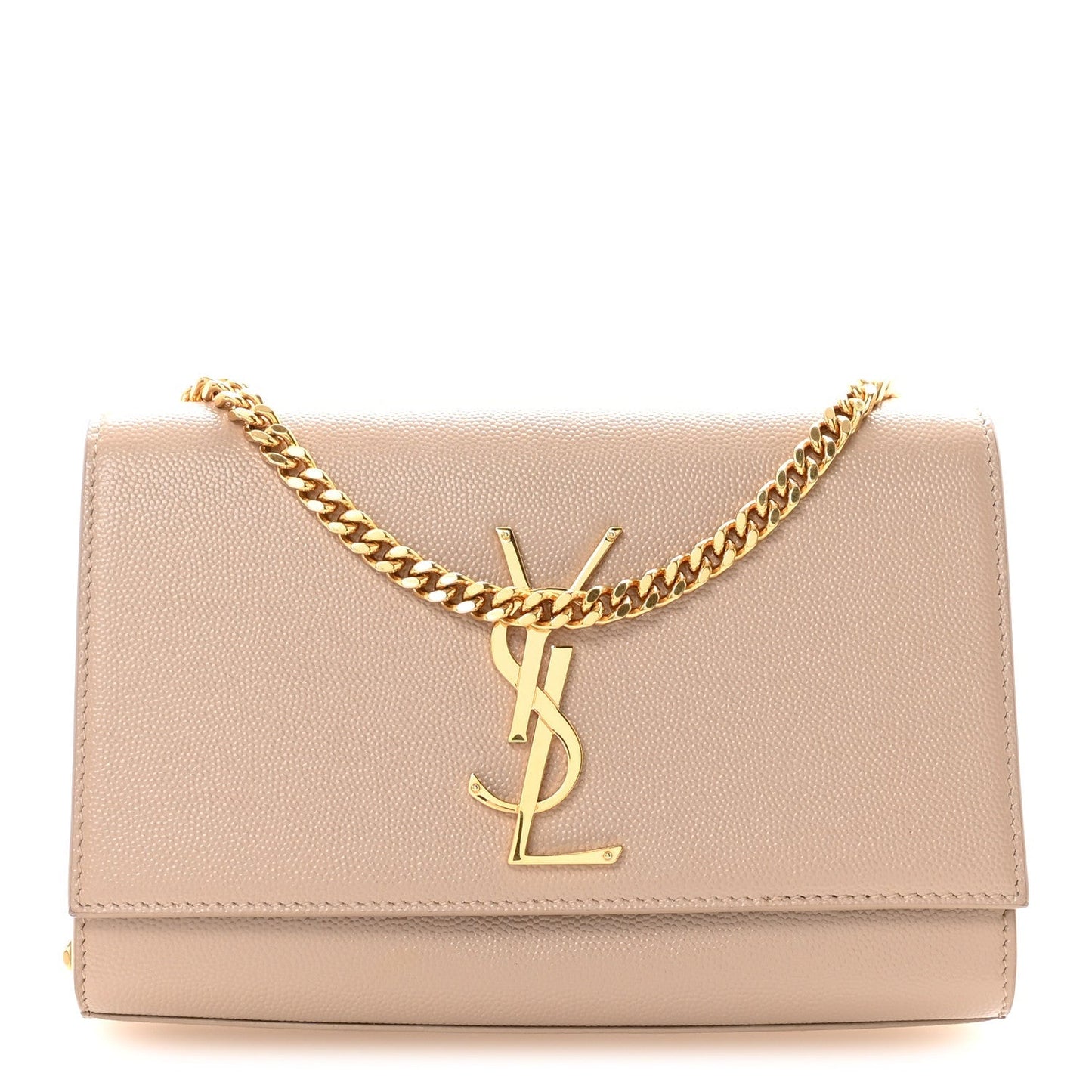 Grain De Poudre Small Monogram Kate Satchel Dark Beige