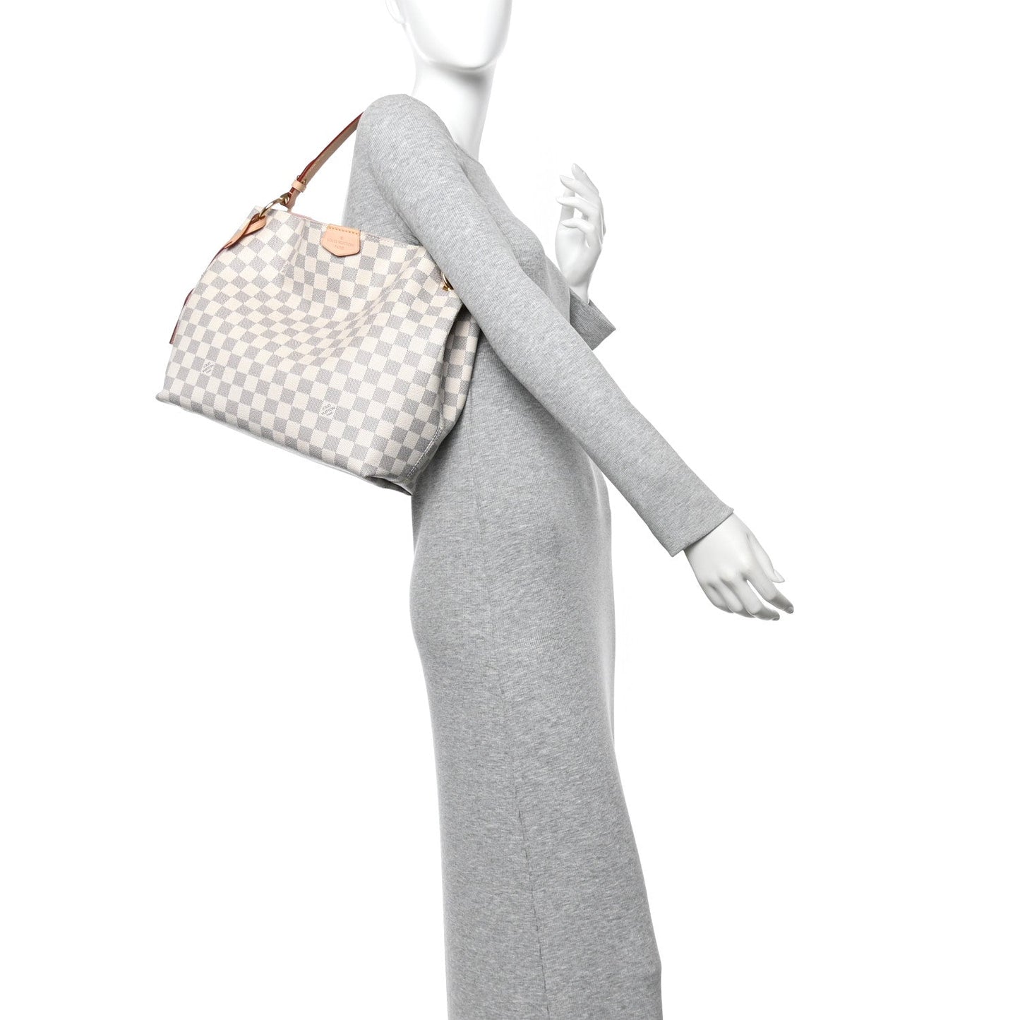 Damier Azur Graceful PM Rose Ballerine