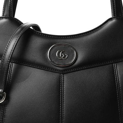 Calfskin Petite GG Medium Tote Bag Black