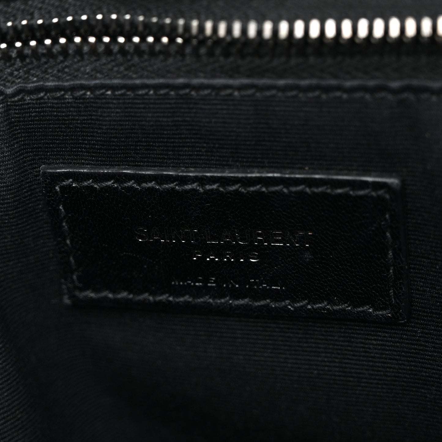 Crinkled Calfskin Matelasse Monogram Medium Niki Chain Satchel Black