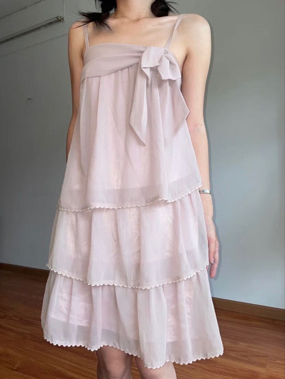 formaldressy--Pink Ruffled Short Spaghetti Strap Chiffon Homecoming Dress gh5682