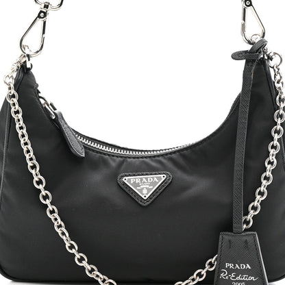 Nylon Re-Edition 2005 Shoulder Bag Black