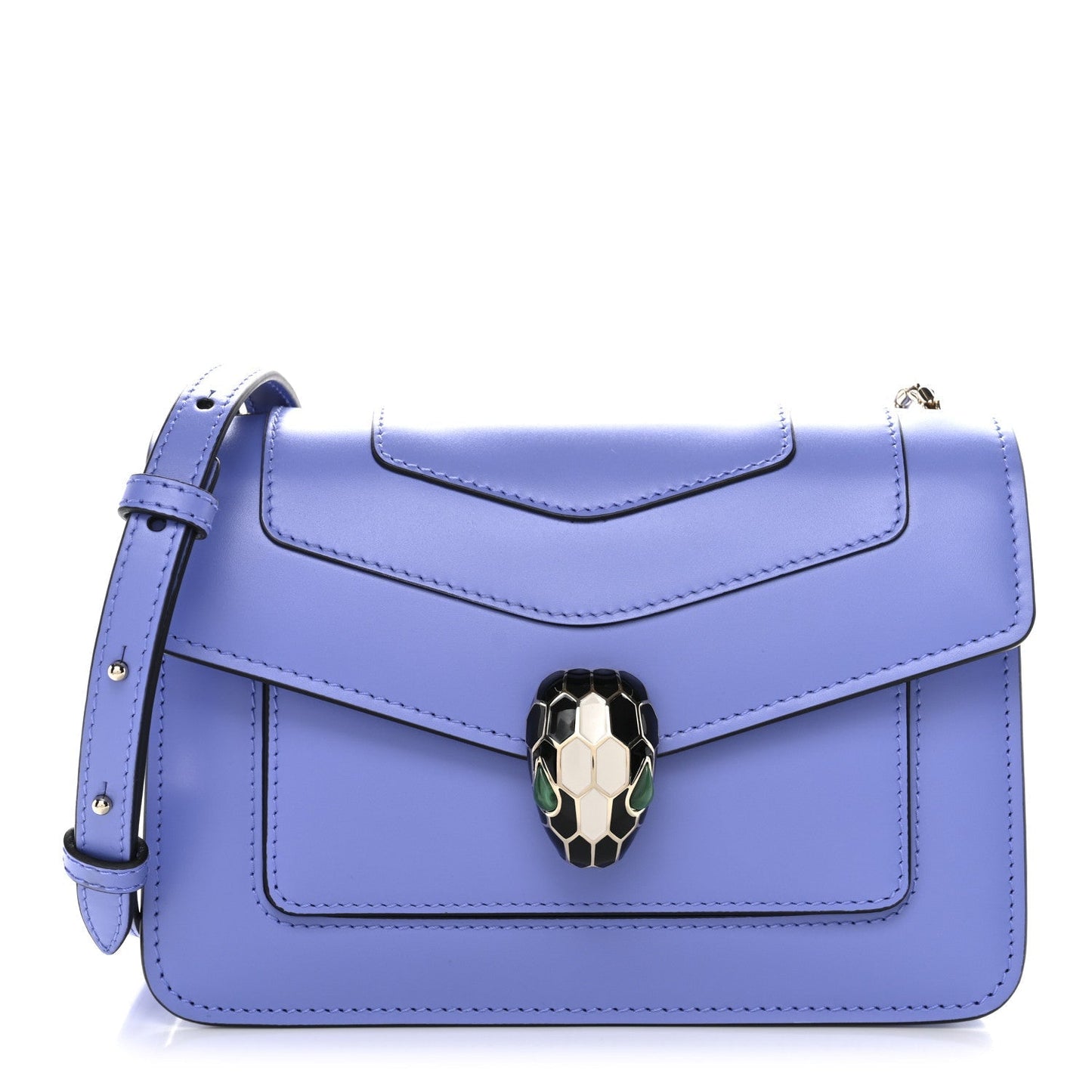 Calfskin Serpenti Forever Small Crossbody Bag Purple