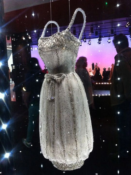 formaldressy--White Gorgeous Exquisite Beaded Shiny Tulle Short Princess Elegant Formal Homecoming Dress Hoco Dress gh5601