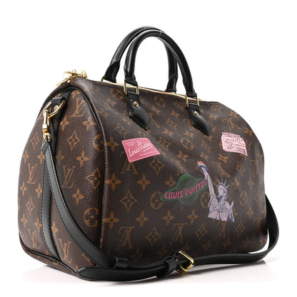Monogram My World Tour Speedy Bandouliere 30 Black