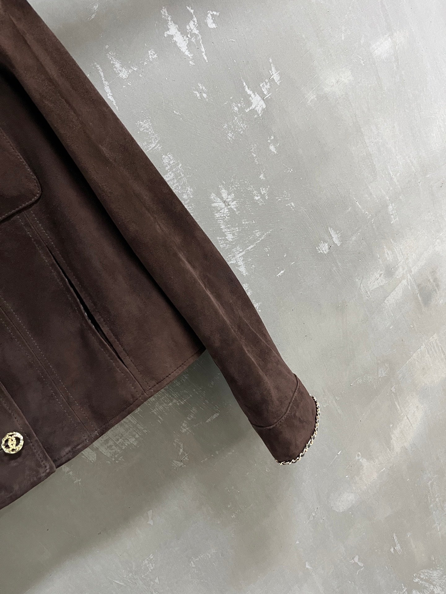 CC 25 Chain Jacket Blend Chocolate Brown Cashmere