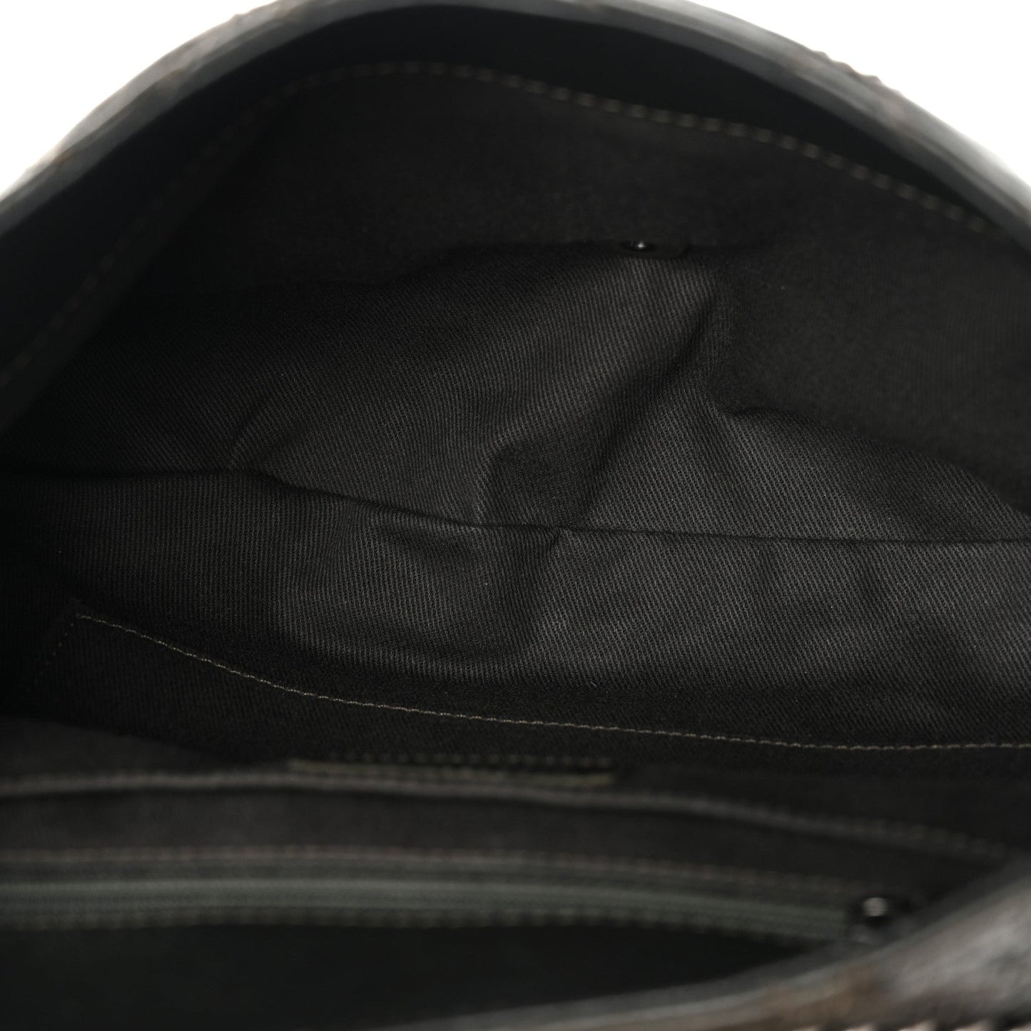 Caviar Aged Calfskin Medium Bubble Graphic Messenger Bag Grey