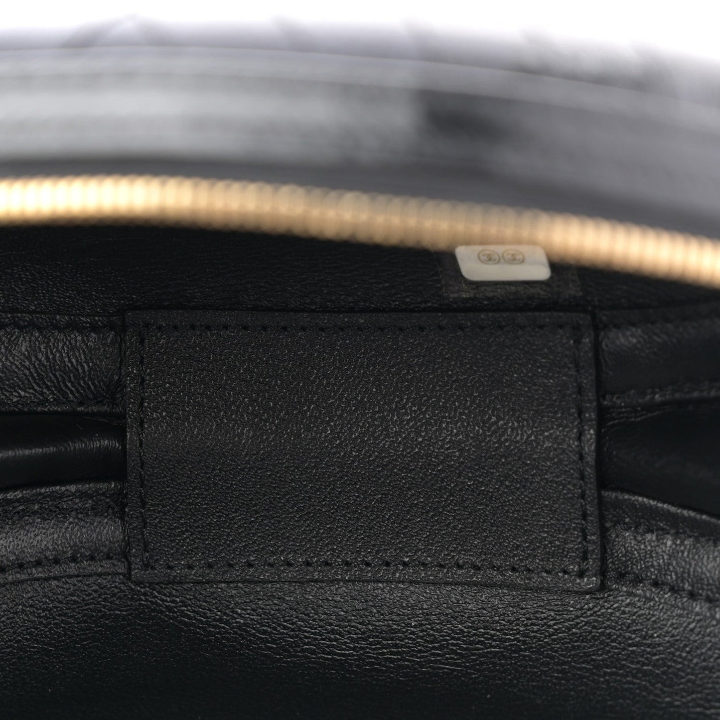 Lambskin Embroidered Chevron Quilted La Pausa Tassel Clutch Black