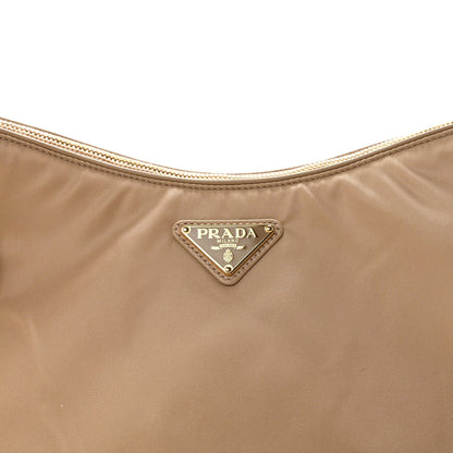 Re-Nylon Vitello Large Aimee Shoulder Bag Cammello