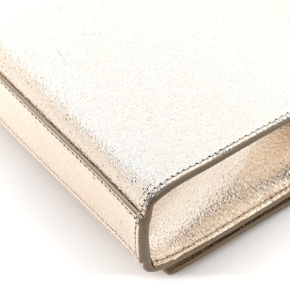 Metallic Calfskin Small Classic Monogram Kate Satchel Platine