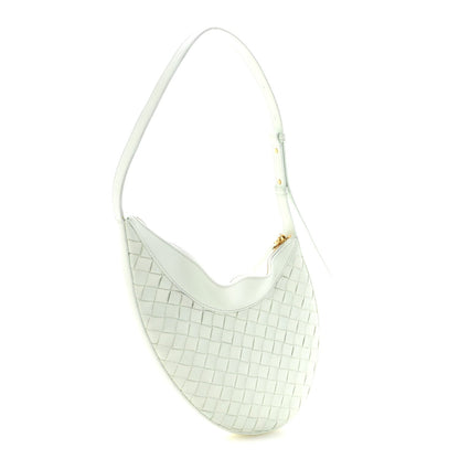 Nappa Intrecciato Small Drop Shoulder Bag Glacier