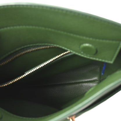 Calfskin Small Hug Messenger Bag Forest Green
