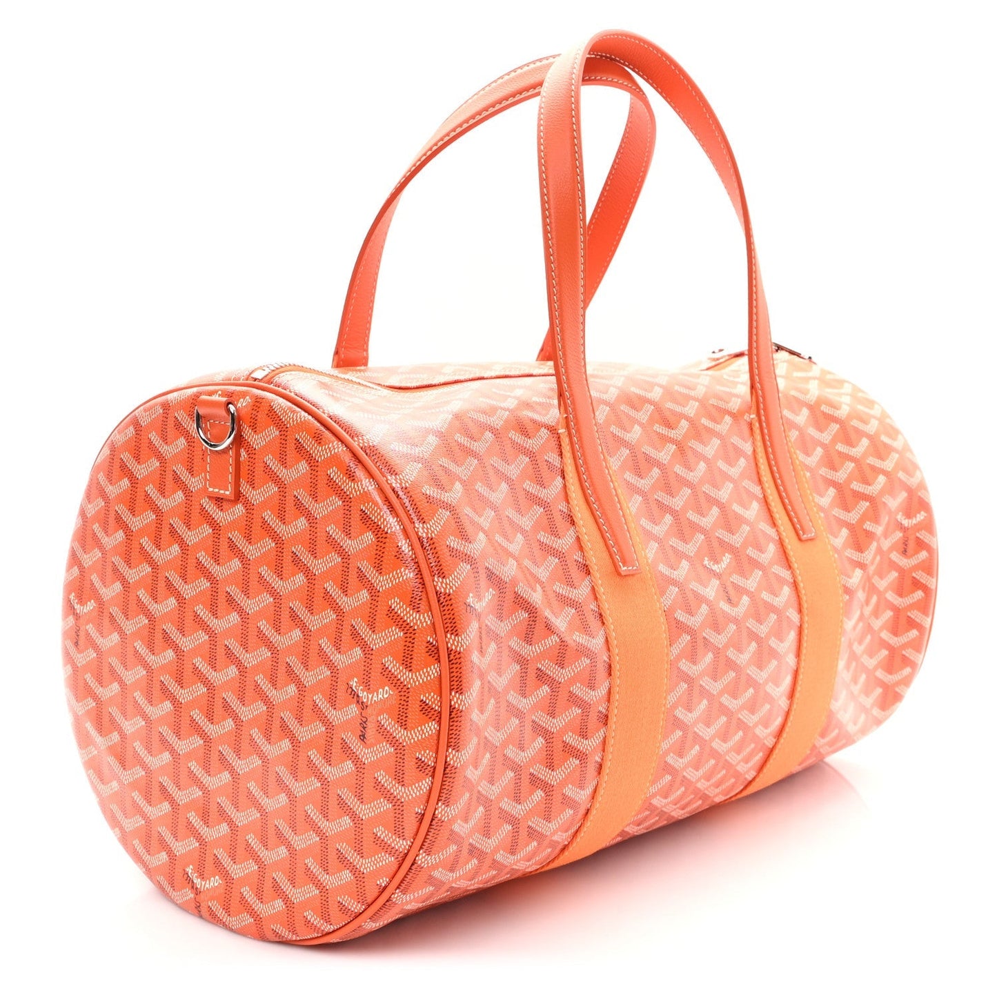 Goyardine Barrel 40 Sports Bag Orange