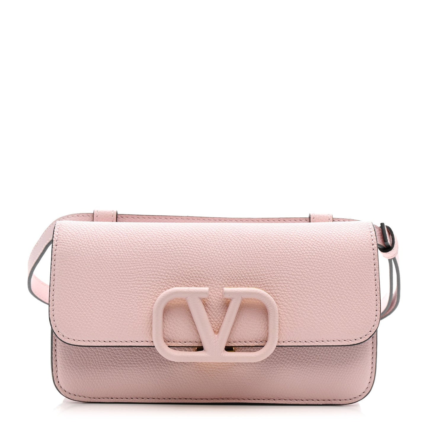Grainy Calfskin VSling Belt Bag Rose Quartz