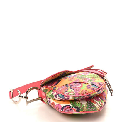 Canvas Floral Hawaii Glamour Saddle Bag Multicolor