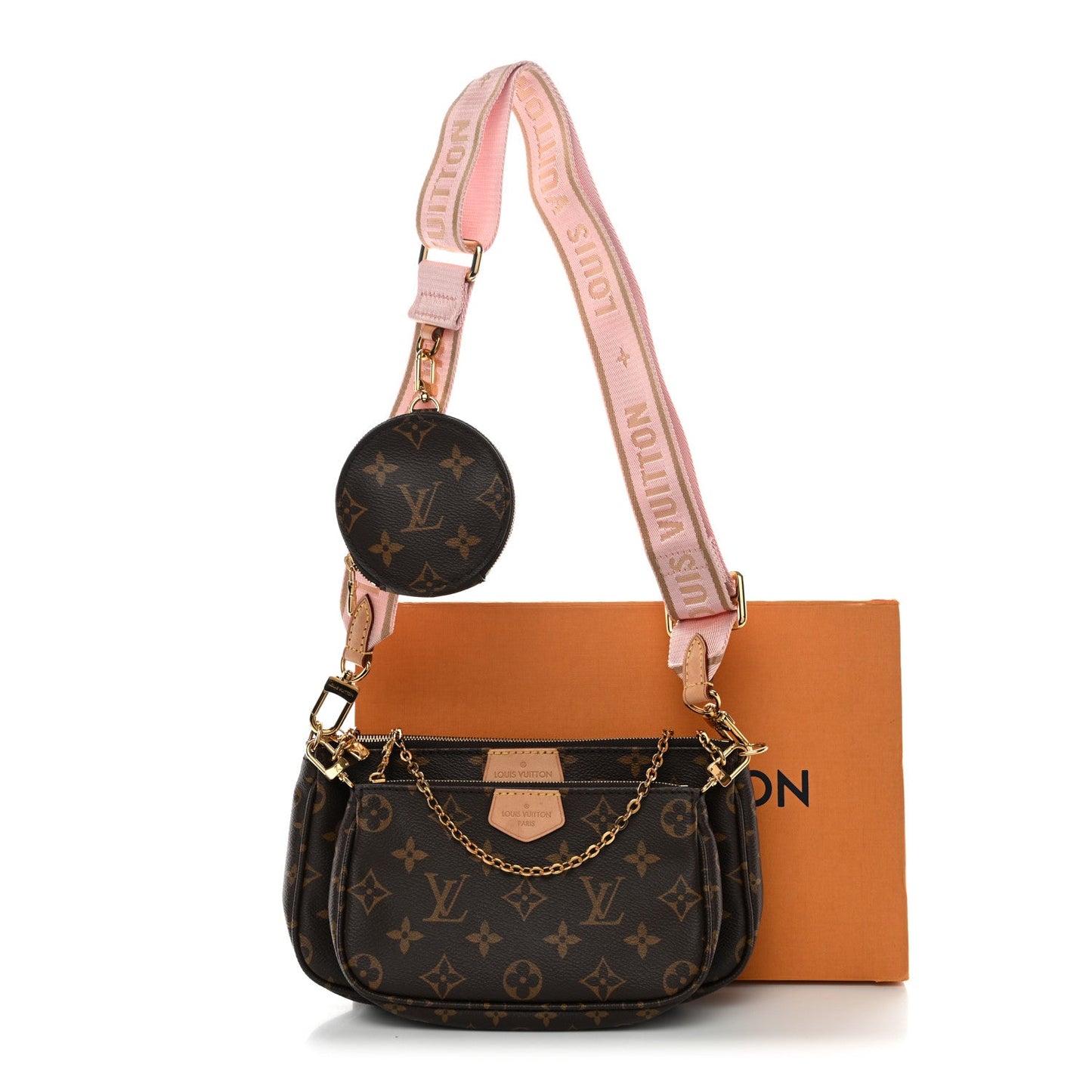 Monogram Multi Pochette Accessories Rose Clair