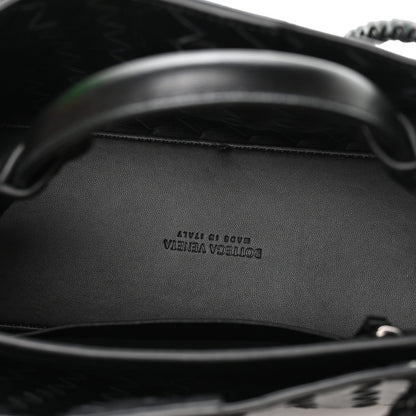 Nappa Intrecciato Small Andiamo Shoulder Bag Black