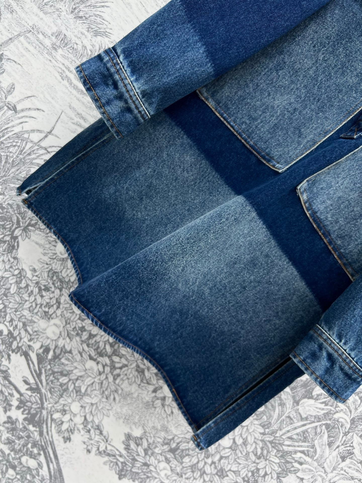 Gucci 25 Denim Shirt Dress Blue Cotton