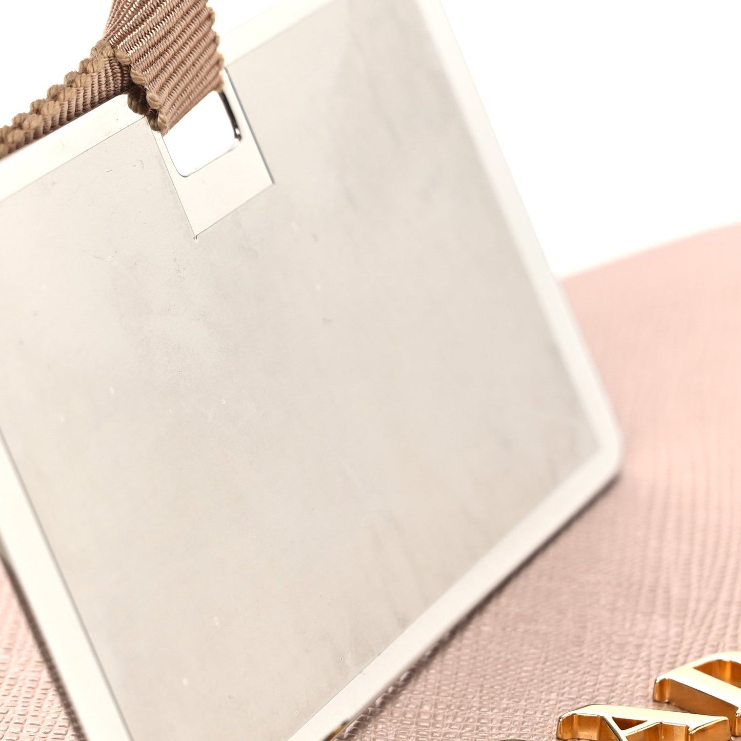 Saffiano Bandoliera Chain Crossbody Bag Cammeo