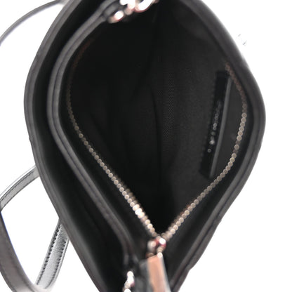 Lambskin Quilted Uniform Crossbody Bag Black