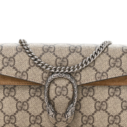 GG Supreme Monogram Super Mini Dionysus Shoulder Bag Taupe