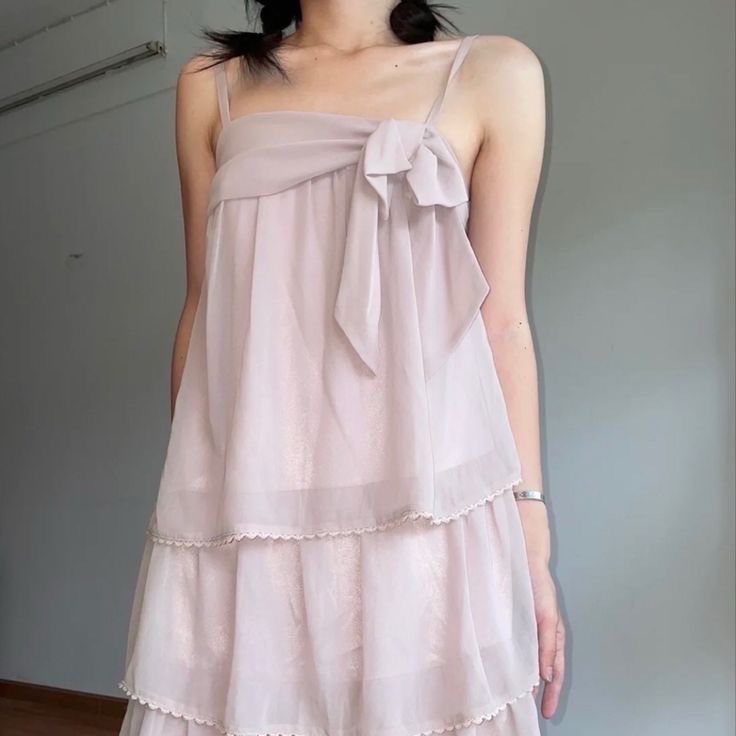 formaldressy--Pink Ruffled Short Spaghetti Strap Chiffon Homecoming Dress gh5682
