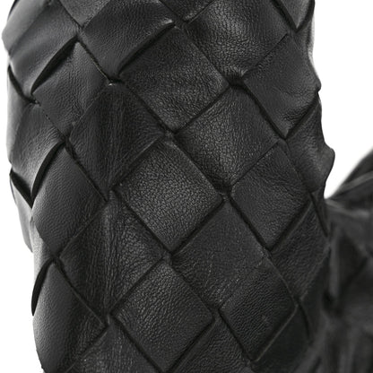 Calfskin Intrecciato Small Hop Black