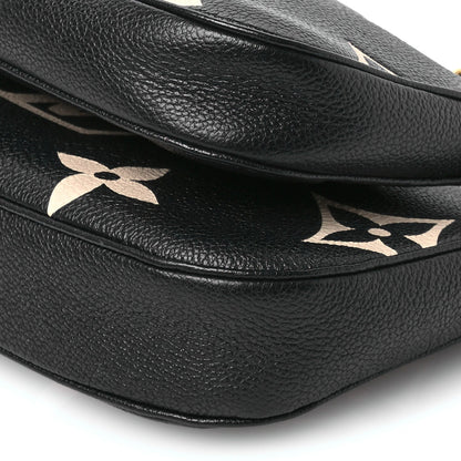 Empreinte Monogram Giant Multi Pochette Accessories Black Beige
