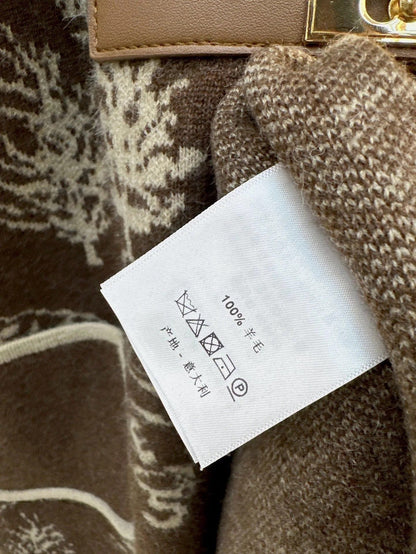 BURBERRY 25S PLAID KNIT JACKET 0044