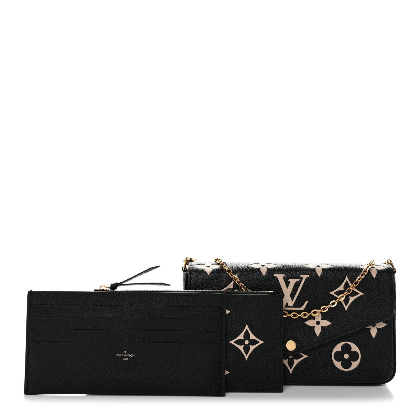 Empreinte Monogram Giant Felicie Pochette Black Beige