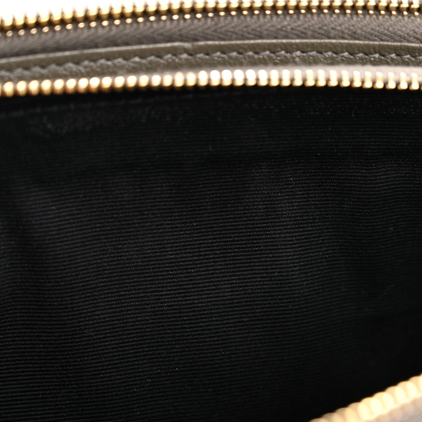 Grained Lambskin Quilted Mini Becky Double Zip Bag Taupe