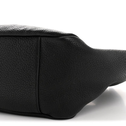 Grained Deerskin Bea Tote Black