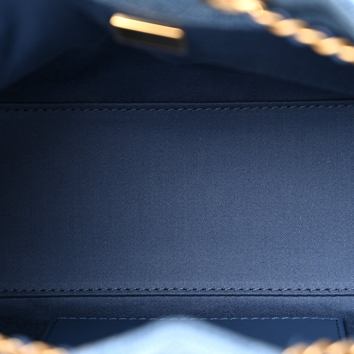 Washed Denim Quilted Mini Chanel 25 Handbag Blue