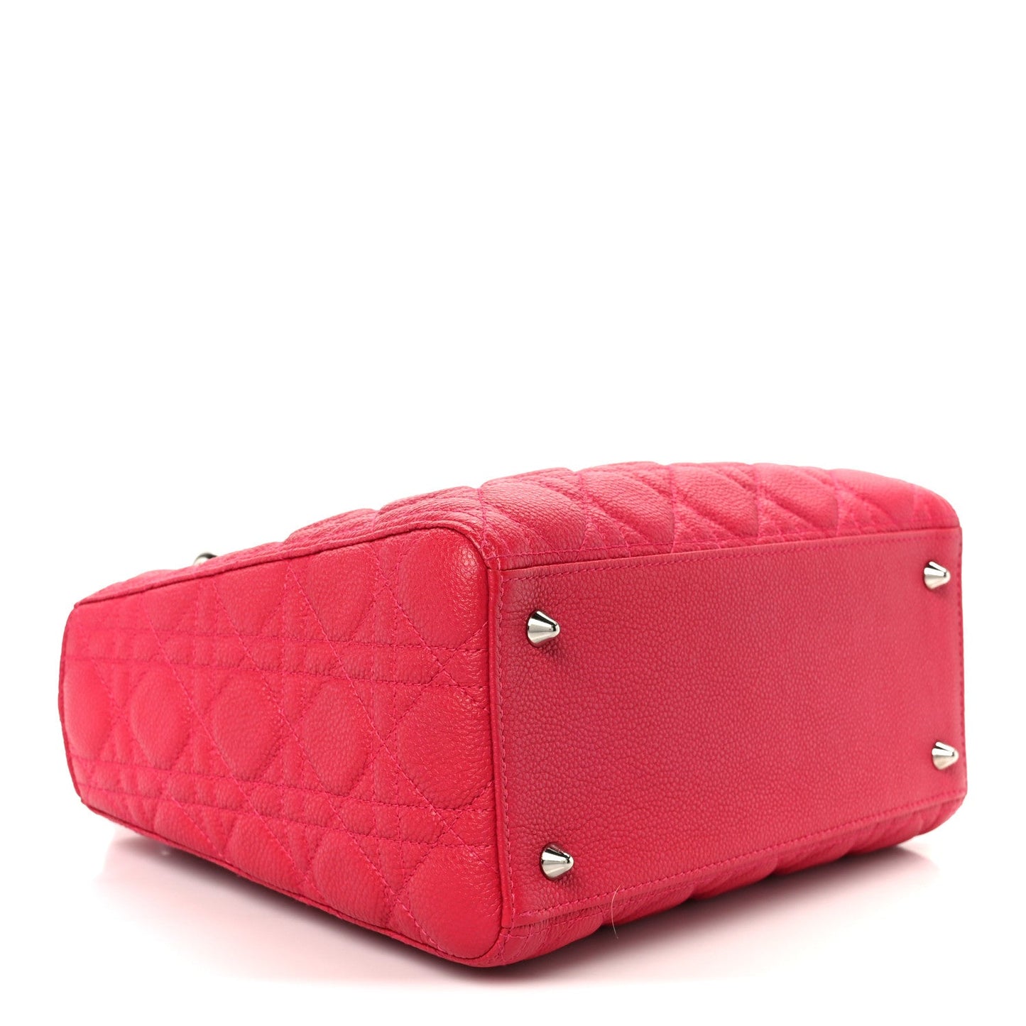 Grained Calfskin Cannage Medium Lady Dior Pink