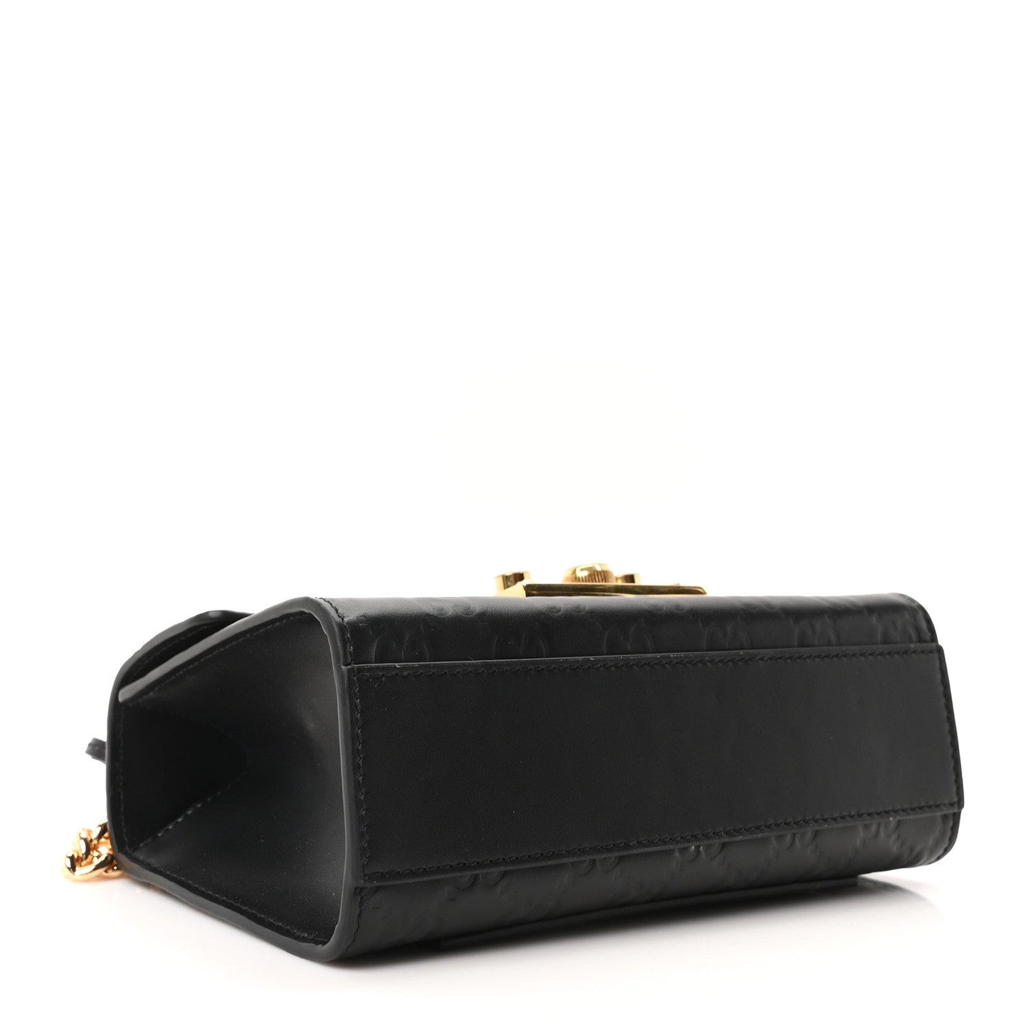 Guccissima Small Padlock Shoulder Bag Black