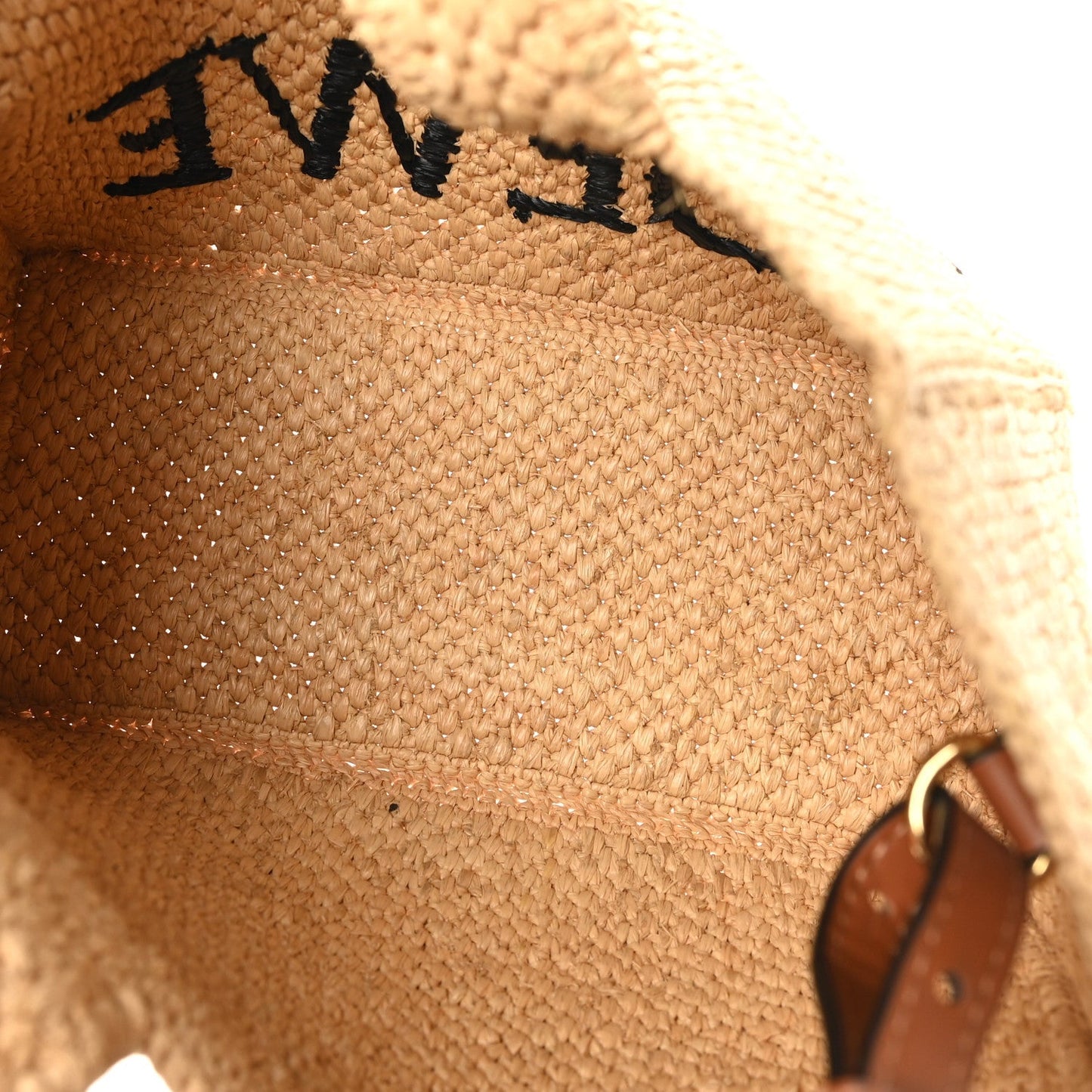 Raffia Paula's Ibiza Small Font Tote Natural Tan