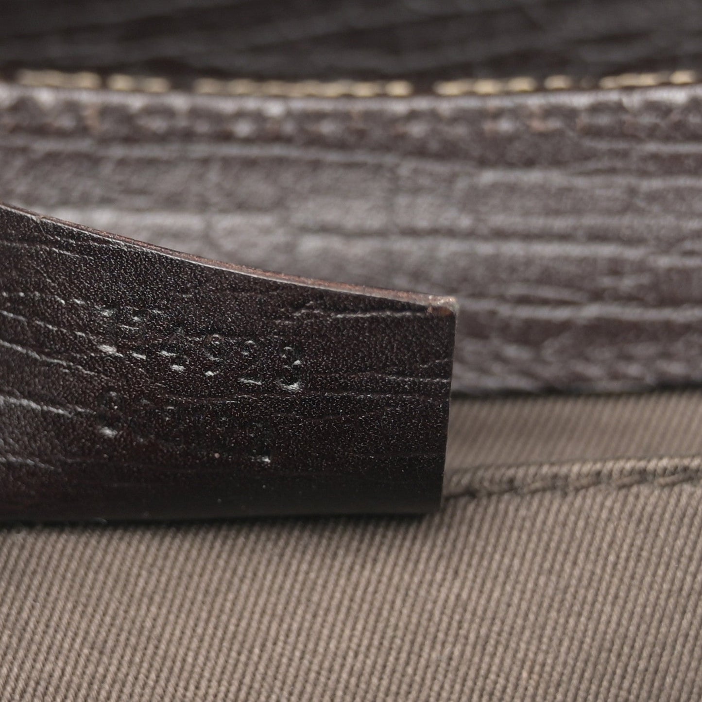 Monogram Horsebit Clutch Dark Brown