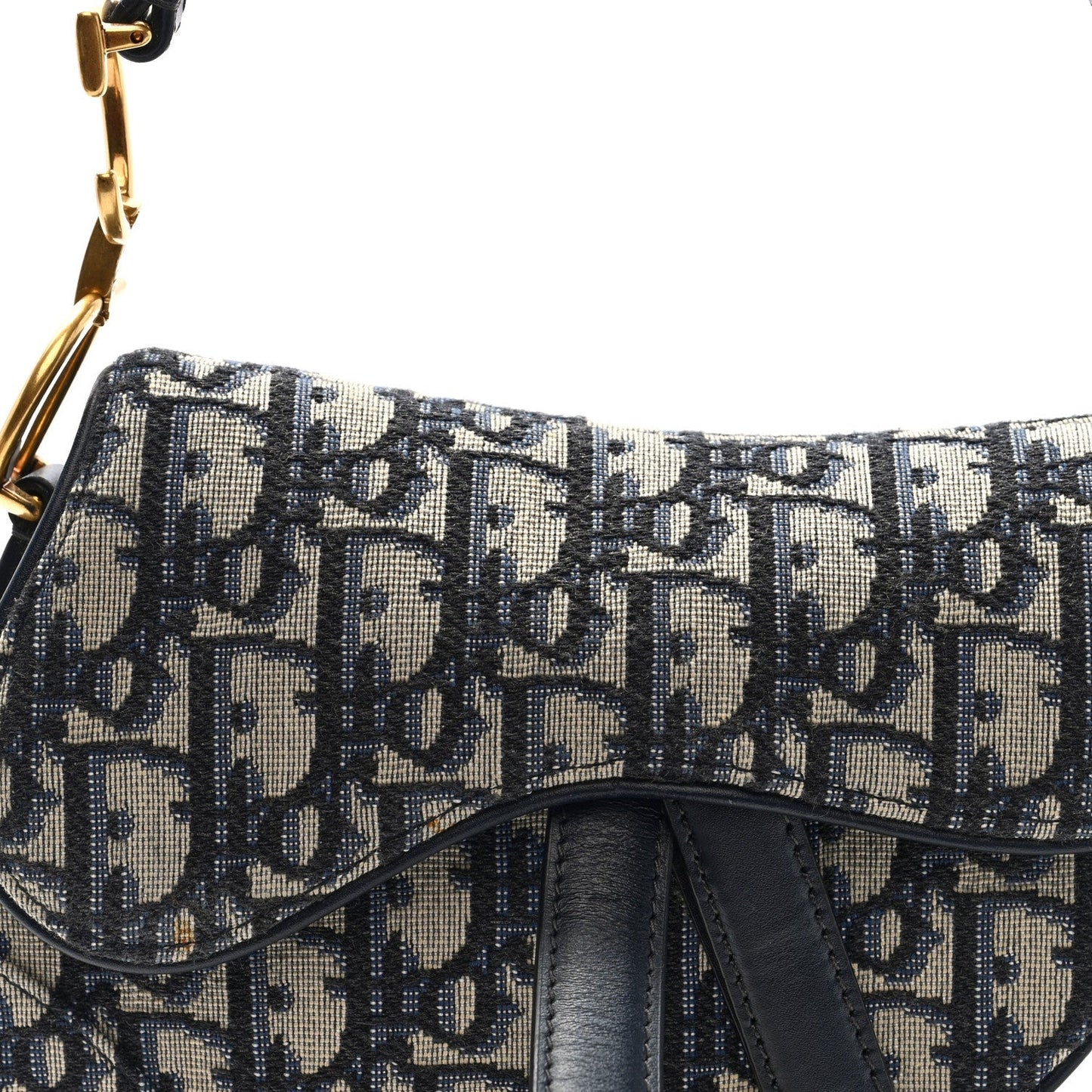 Oblique Mini Saddle Bag Blue