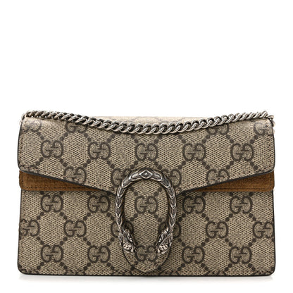 GG Supreme Monogram Super Mini Dionysus Shoulder Bag Taupe