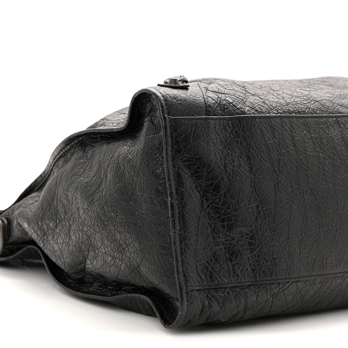 Arena Lambskin Brass Hardware Le City Travel Bag Black