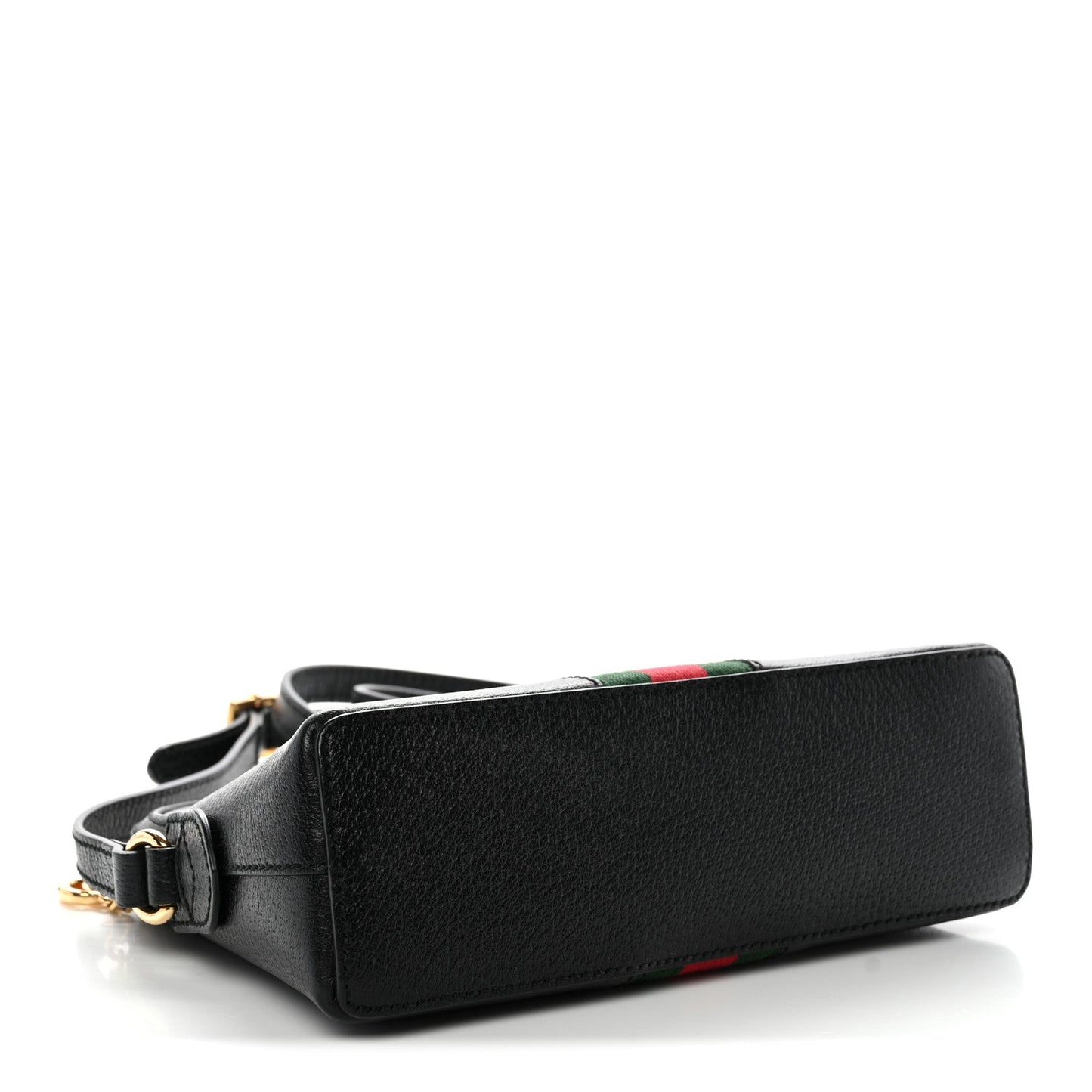 Calfskin GG Web Small Ophidia Dome Shoulder Bag Black