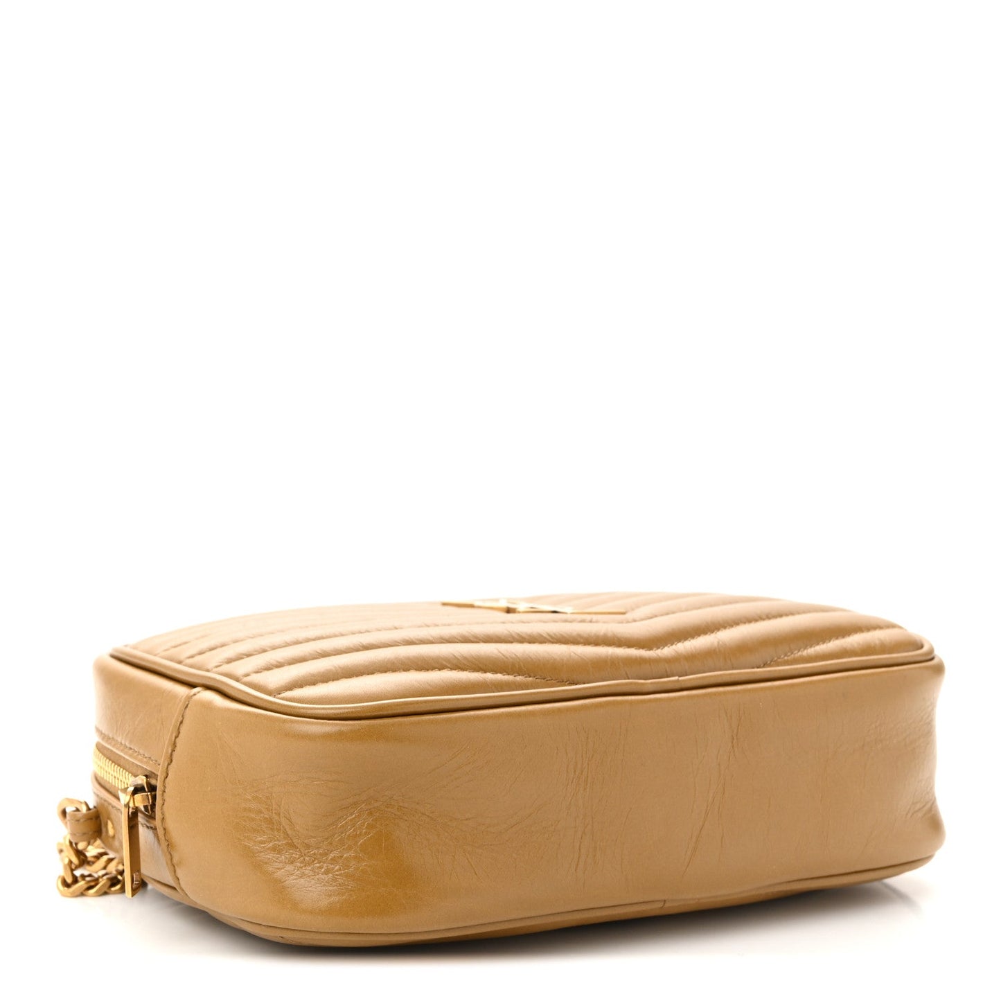 Calfskin Matelasse Monogram Mini Lou Camera Bag Tabac Brown
