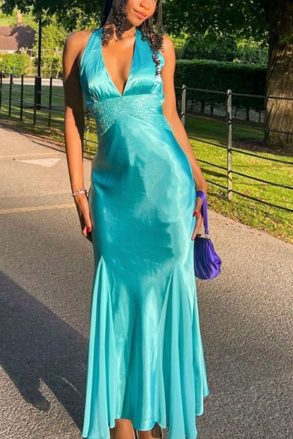 formaldressy-FNew Formal Blue Dress gh6115