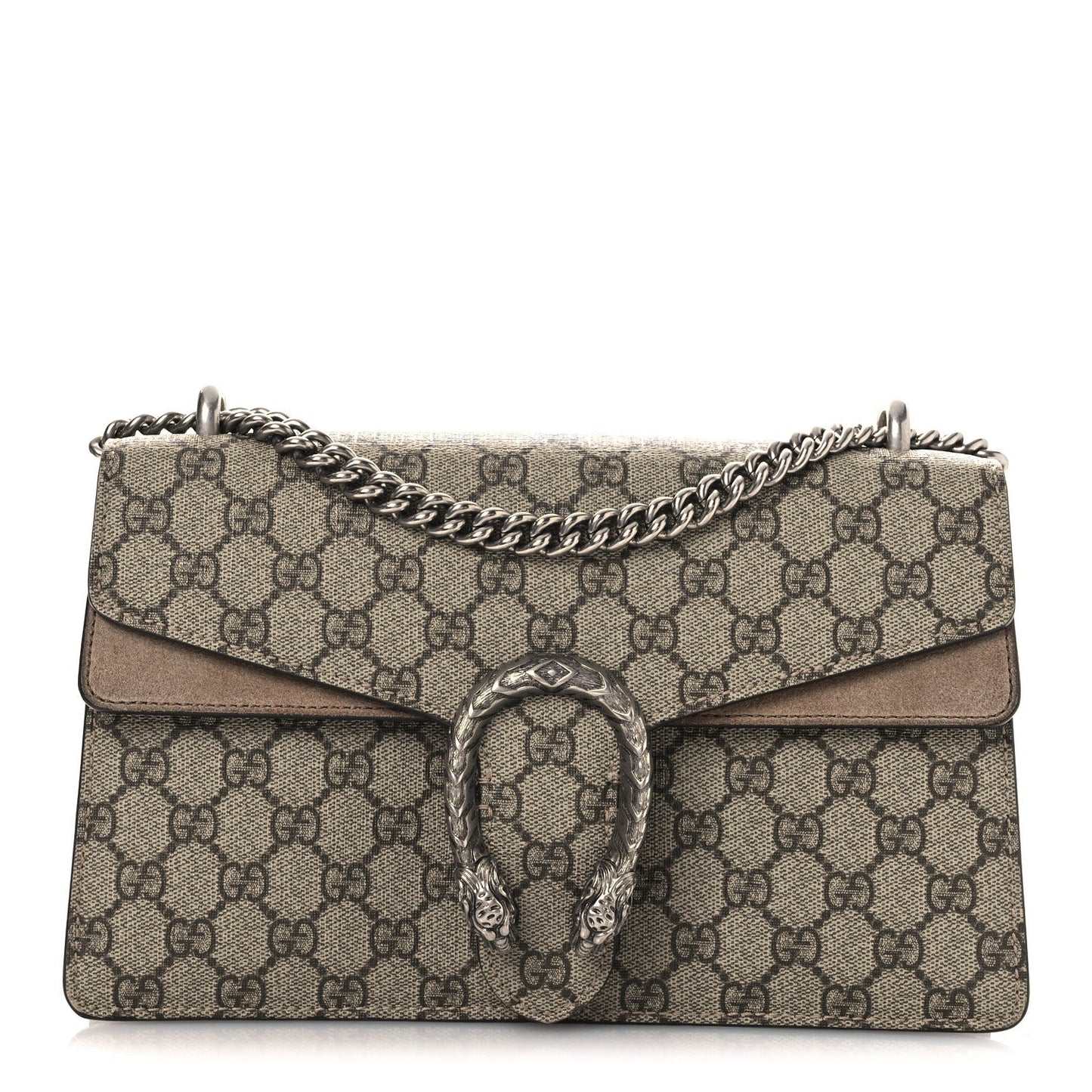 GG Supreme Monogram Small Dionysus Shoulder Bag Taupe