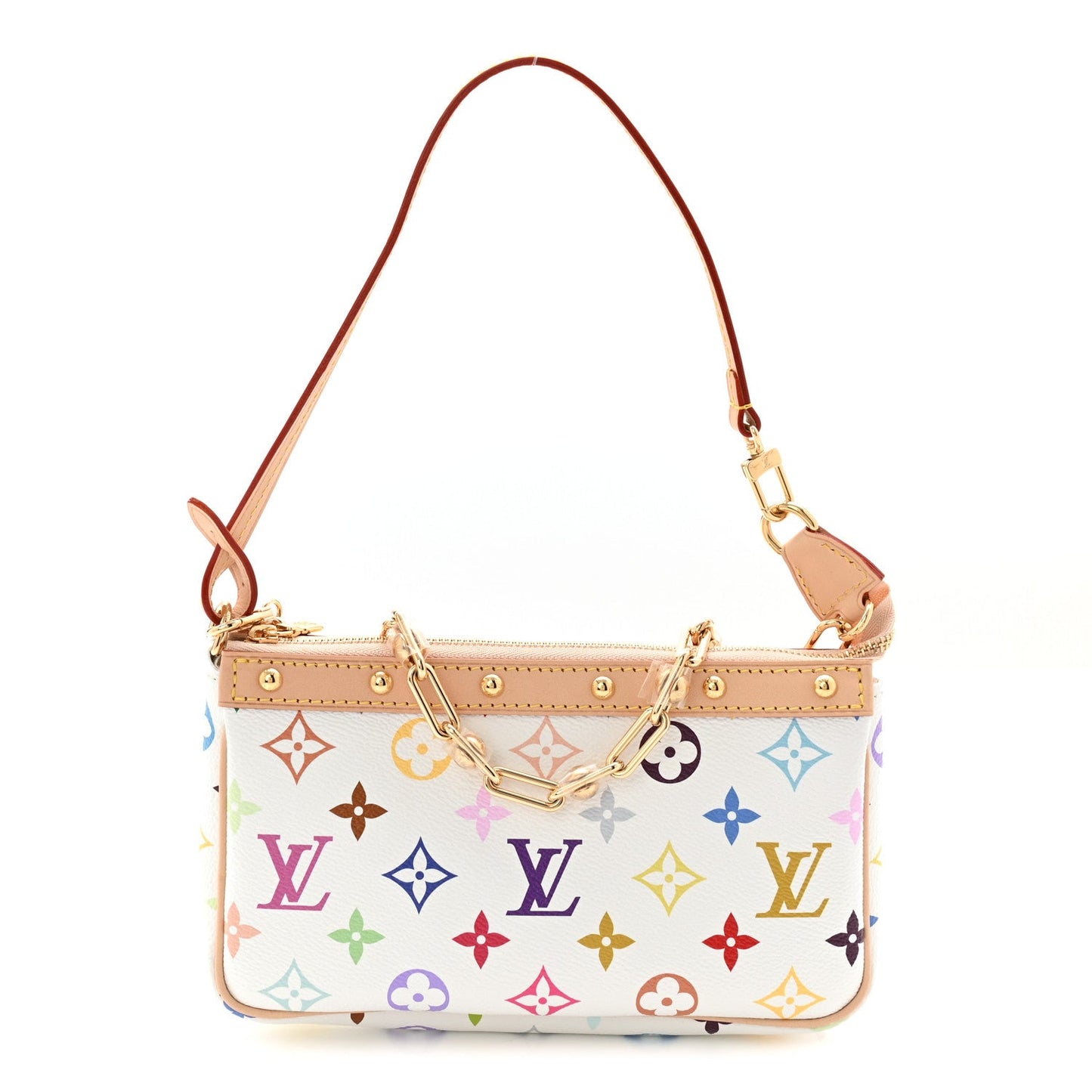 LV X TM Monogram Multicolor Pochette Accessories White